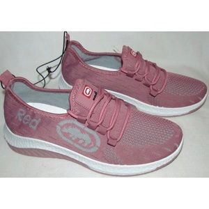New RED by Marc Ecko Pink Mesh Athletic Lightweight Running Shoes Womens Size 6